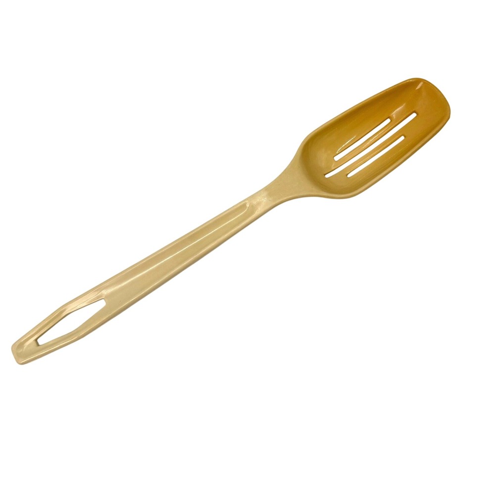 Vintage King Kraft Harvest Gold Slotted Spoon Northern Plastics USA 9.25‎ Inch